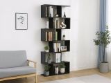 Libreria 5 ripiani ardesia 80x192h cm - Alowha