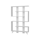 Libreria 5 ripiani bianca 120x162h cm - Spodumene