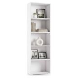 Libreria 5 ripiani bianca 60x195h cm - Allevien