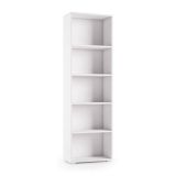 Libreria 5 ripiani bianca 60x195h cm - Allevien