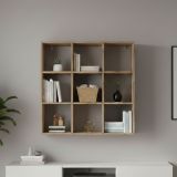Libreria 6 ripiani rovere 90x90h cm - Acquaro