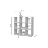 Libreria 6 ripiani rovere 90x90h cm - Acquaro