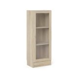 Libreria Alexiane, Scaffale da ufficio, Mobile portalibri, Biblioteca, 28x41 h107 cm, Quercia