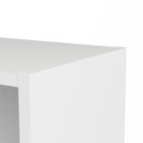 Libreria Anastasie, Scaffale da ufficio, Mobile portalibri, Biblioteca, 28x79 h203 cm, Bianco