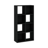 Libreria Antracite 6 Ripiani Installazione a Terra 61x30x121h cm, Struttura Verticale - Lifatila