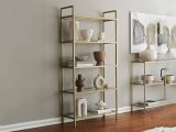Libreria bassa in vetro oro 80x165h cm - Stratonice