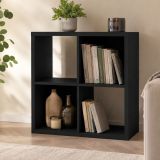 Libreria Beige 2 Ripiani Installazione a Terra 61x30x61h cm, Struttura Verticale - Liha