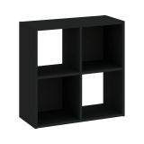 Libreria Beige 2 Ripiani Installazione a Terra 61x30x61h cm, Struttura Verticale - Liha