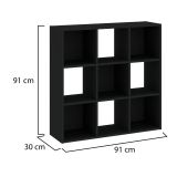 Libreria Beige 6 Ripiani Installazione a Terra 91x30x91h cm, Struttura Verticale - Liga