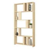 Libreria Beige Marmo 4 Ripiani Installazione Libera 90x20x180h cm, Struttura Verticale - Tribogna