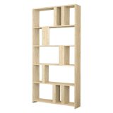 Libreria Beige Marmo 4 Ripiani Installazione Libera 90x20x180h cm, Struttura Verticale - Tribogna