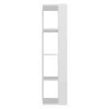 Libreria Bianco 3 Ripiani Installazione Libera 31x33x120h cm, Struttura Verticale - Clivio