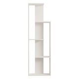 Libreria Bianco 3 Ripiani Installazione Libera 50x20x160h cm, Utilizzabile Come Divisorio Locale - Fiesole