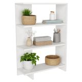 Libreria Bianco 3 Ripiani Installazione Libera 62x24x90h cm, Struttura Verticale - Pigna