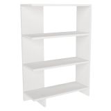 Libreria Bianco 3 Ripiani Installazione Libera 62x24x90h cm, Struttura Verticale - Pigna