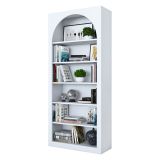 Libreria Bianco 5 Ripiani Installazione Libera 80x32x180h cm, Struttura Verticale - Vas