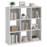 Libreria Bianco 6 Ripiani Installazione a Terra 91x30x91h cm, Struttura Verticale - Liga