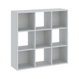 Libreria Bianco 6 Ripiani Installazione a Terra 91x30x91h cm, Struttura Verticale - Liga