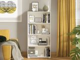 Libreria Bianco Opaco 3 Ripiani Installazione a Terra 70x24.5x142h cm, Sfumatura Colore Struttura Opaco - Prisco