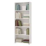 Libreria Bianco Opaco 4 Ripiani Installazione a Terra 70x24.5x176.5h cm, Sfumatura Colore Struttura Opaco - Urgnano