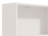 Libreria Bianco Opaco 4 Ripiani Installazione a Terra 70x24.5x176.5h cm, Sfumatura Colore Struttura Opaco - Urgnano