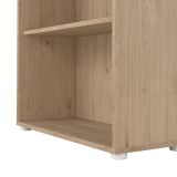 Libreria Camille, Scaffale da ufficio, Mobile portalibri, Biblioteca, 34x80 h124 cm, Rovere