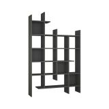 Libreria Chertan, Scaffale da ufficio, Mobile portalibri, Biblioteca, 122x26h188 cm, Antracite