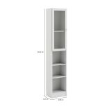Libreria chic bianca 40x203h cm - Greg