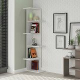 Libreria classica bianca 37x141h cm - Bud