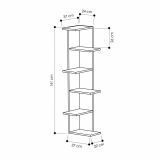 Libreria classica bianca 37x141h cm - Bud