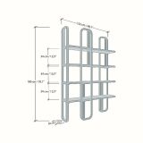 Libreria design oro 125x180h cm - Angylla