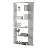 Libreria divisoria bianca e cemento 90x180h cm - Eolo