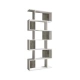 Libreria divisoria bianca e rovere 80x192h cm - Ataman