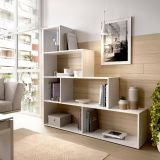 Libreria divisoria bianca lucida 145x145h cm - Apofi