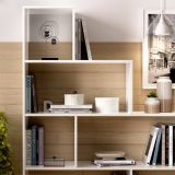 Libreria divisoria bianca lucida 145x145h cm - Apofi