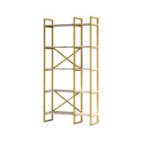Libreria divisoria grigia e marmo 87x175h cm - Zephirine