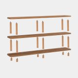 Libreria divisoria quercia 150x74h cm - Bona