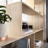 Libreria divisoria rovere 145x145h cm - Apofi