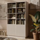 Libreria elegante beige 172x100h cm - Miniato