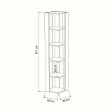 Libreria elegante bianca 34x161h cm - Akash