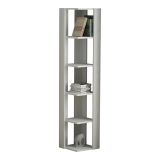Libreria elegante bianca 34x161h cm - Akash