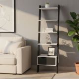 Libreria elegante bianca e nera 55x180h cm - Acascia
