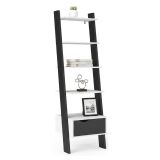 Libreria elegante bianca e nera 55x180h cm - Acascia