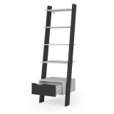 Libreria elegante bianca e nera 55x180h cm - Acascia