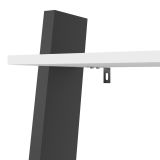 Libreria elegante bianca e nera 55x180h cm - Acascia