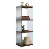 Libreria elegante noce 40x120h cm - Zenobie