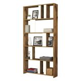 Libreria elegante noce e bianca 90x180h cm - Scapolita