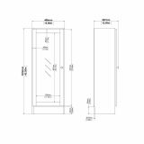 Libreria elegante quercia 40x107h cm - Goring