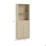 Libreria elegante quercia 79x203h cm - Michel