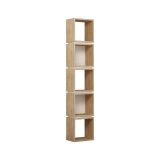 Libreria elegante quercia e bianca 32x167h cm - Tomas